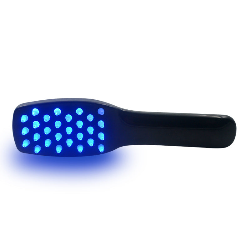 Peigne de Massage Rechargeable à Photothérapie – Vibration, Lumière LED, Soin du Cuir Chevelu