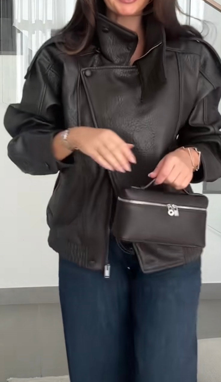 Veste Aviateur Femme en Similicuir – Automne / Hiver 2025-La veste pilote tendance de la saison