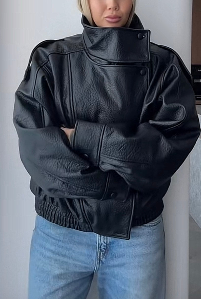 Veste Aviateur Femme en Similicuir – Automne / Hiver 2025-La veste pilote tendance de la saison